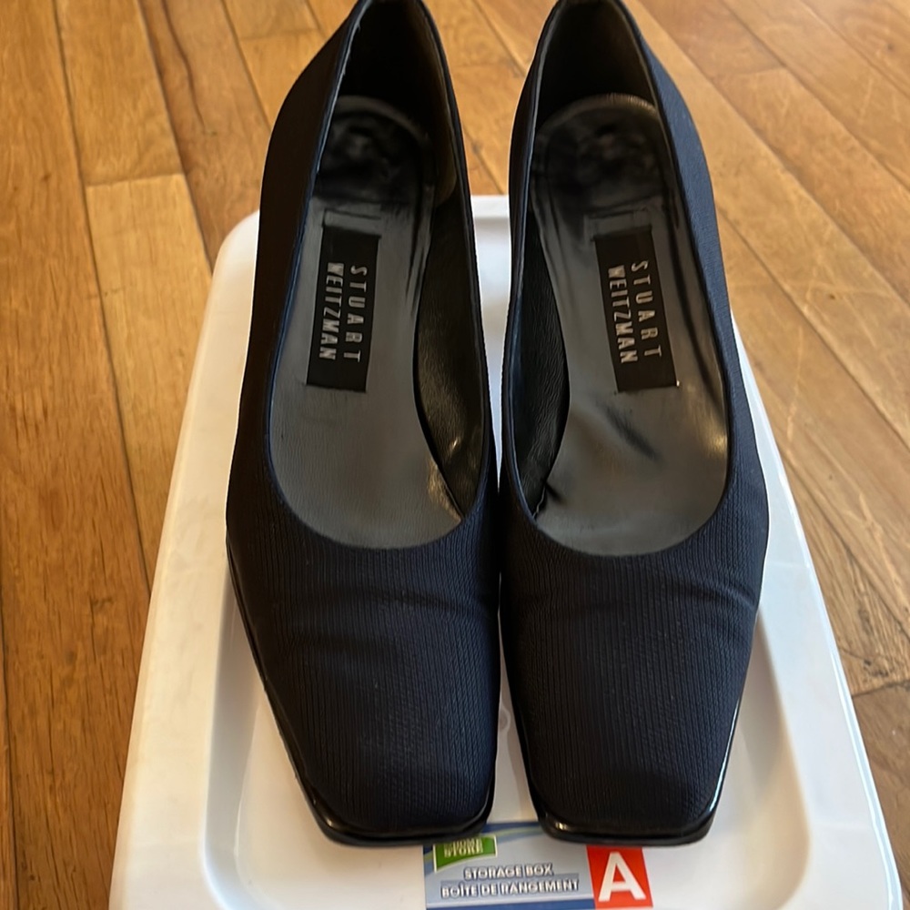 Navy Blue Heels, Cloth Material